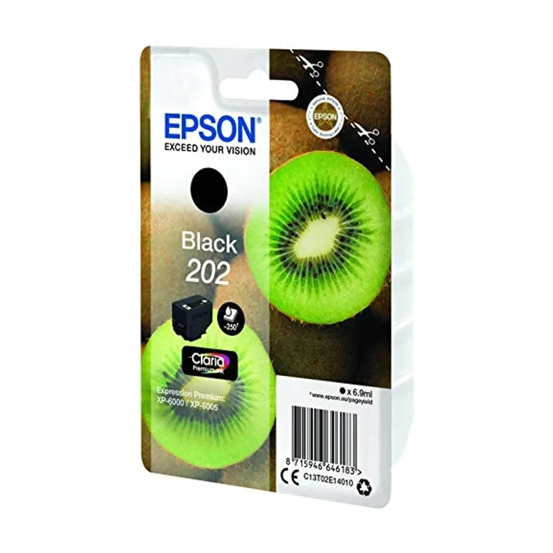Epson Kiwi Singlepack Black 202 Claria Premium Ink