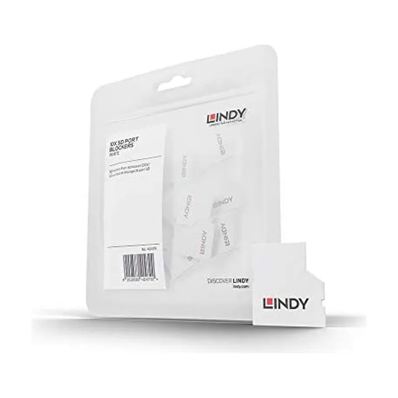 Lindy 40479 bloqueador de puerto SD card Blanco Acrilonitrilo butadieno estireno ABS