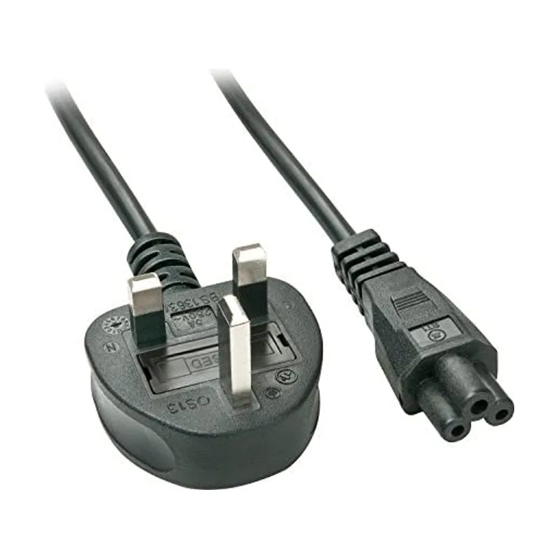 Lindy 30409 cable de transmisión Negro 2 m C5 acoplador