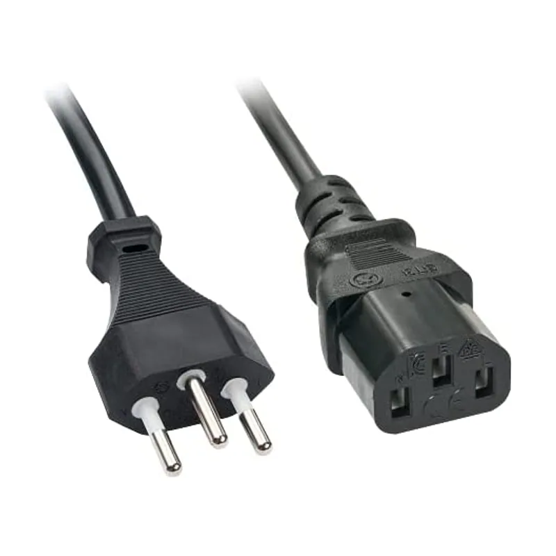 Lindy 30417 cable de transmisión Negro 2 m C13 acoplador