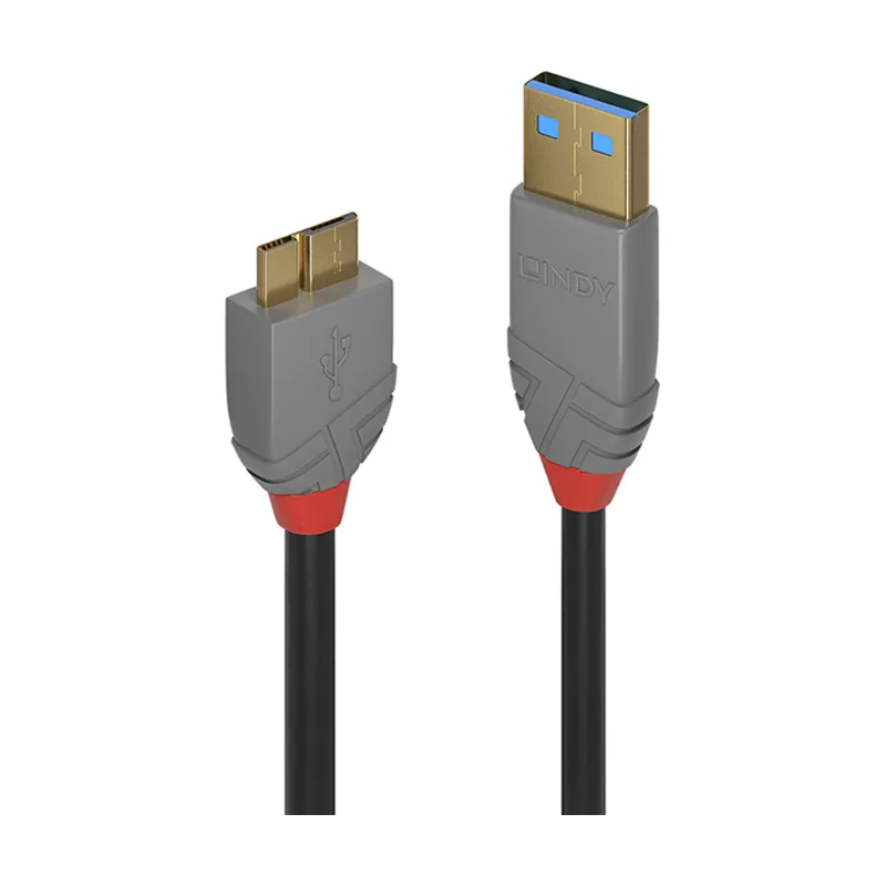 Lindy 36768 cable USB 3 m USB 3.2 Gen 1 3.1 Gen 1 USB A Micro-USB B