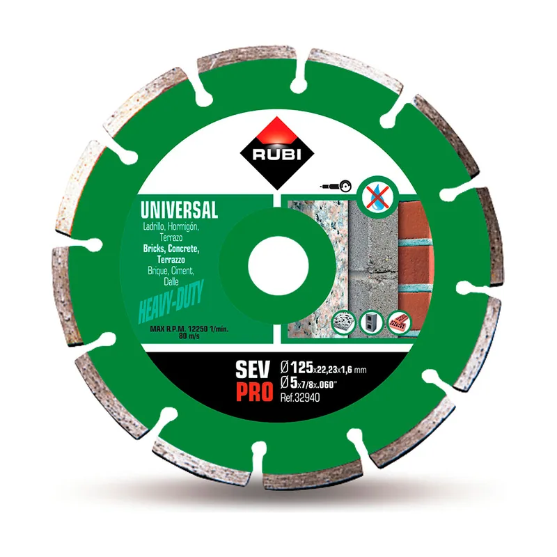 Rubi 32940 Disco de Diamante general obra segmentado SEV PRO