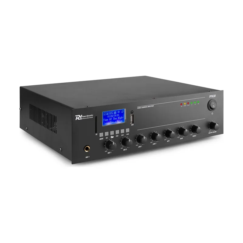 Power Dinamics Amplificador Pa 30wrms Usb/mp3/fm Ppa30 Pd 952.080
