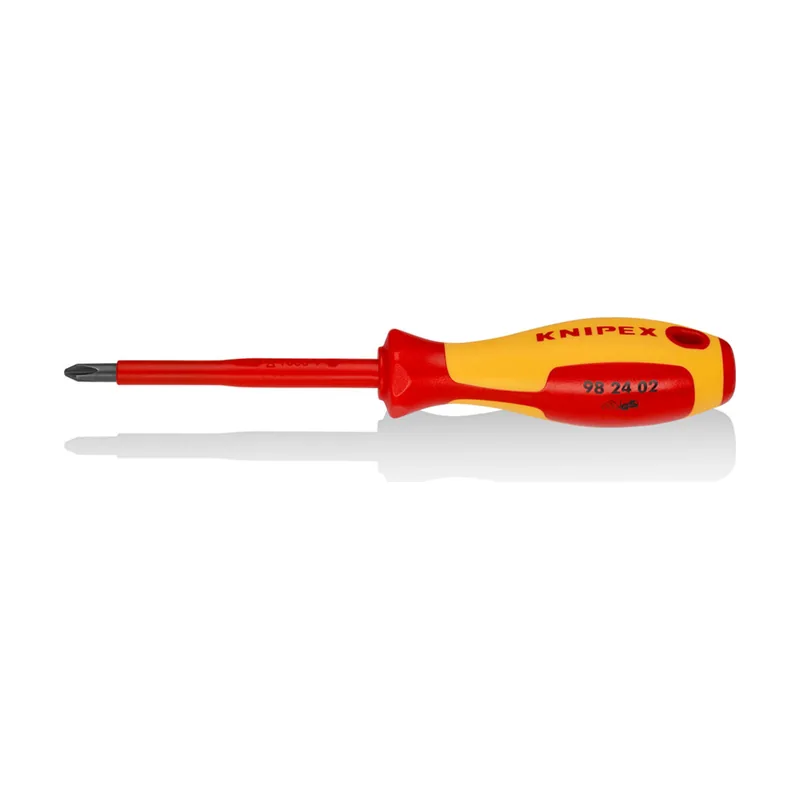 Knipex Destornillador para tornillos cruciformes Phillips mango aislante en dos componentes