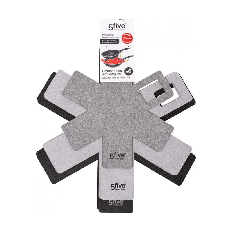 5five Pack 6Ud Fieltro Protector Base De Sartenes