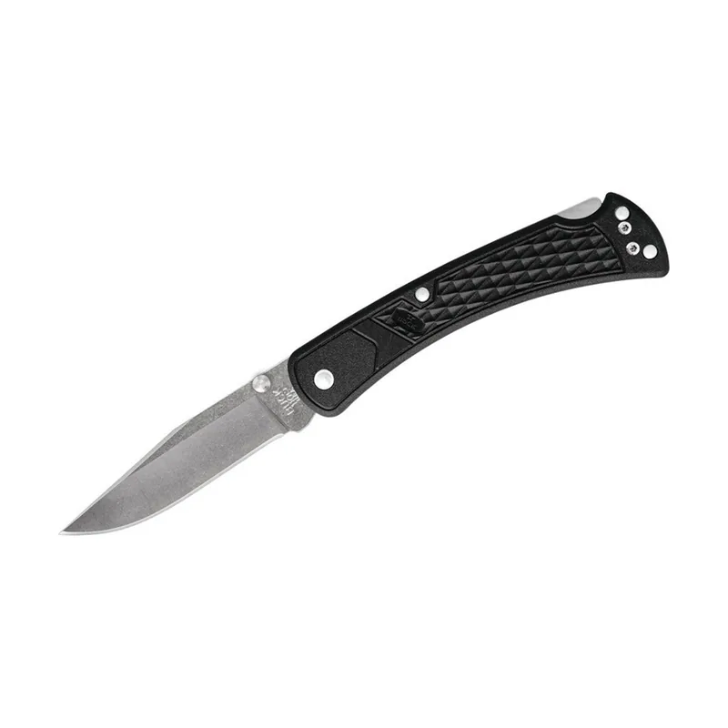 Buck Knives Buck Knive STE-0110BKS1 Cuchillo plegable de Supervivencia 110 Slim Select con Hoja de punta Clip de acero 420HC filo liso de 9,5 cm y Mango de nylon