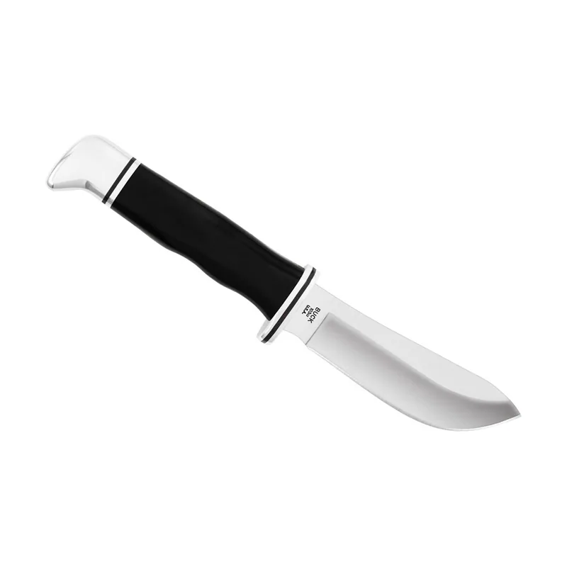Buck Knives Buck Knive STE-0103BKS Cuchillo de Caza Skinner con hoja de 10,2.cm de acero 420HC y Mango fenólico con aluminio pomo/guarda. Incluye funda de cuero