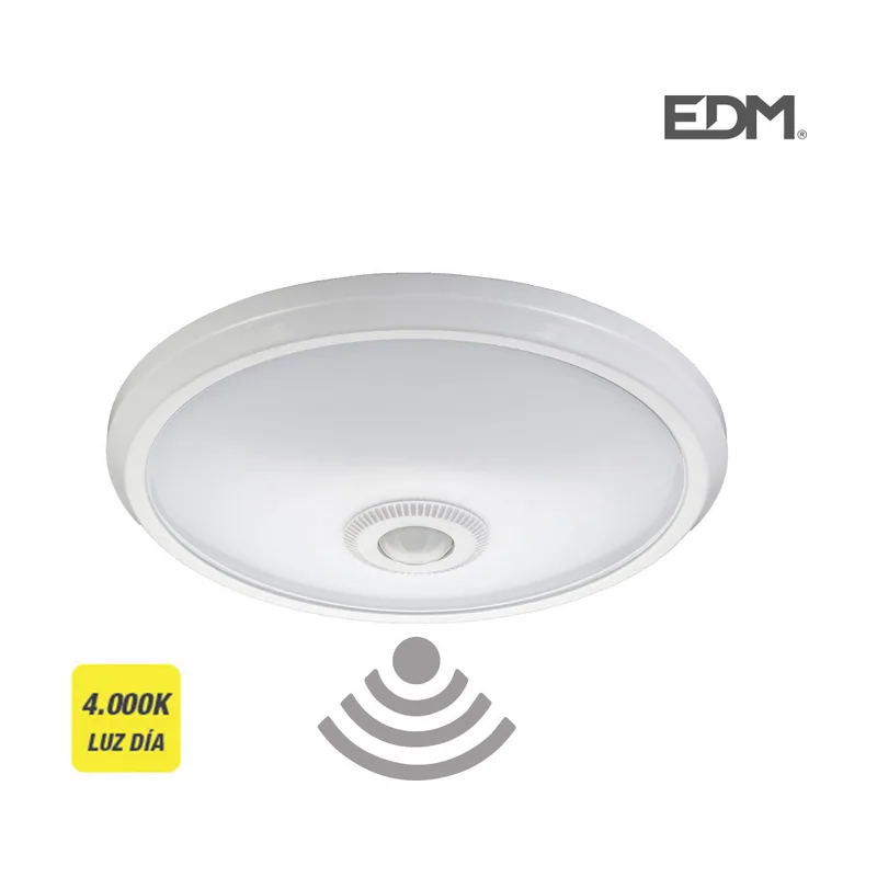 EDM Aplique de superficie Led con sensor de movimiento 16W