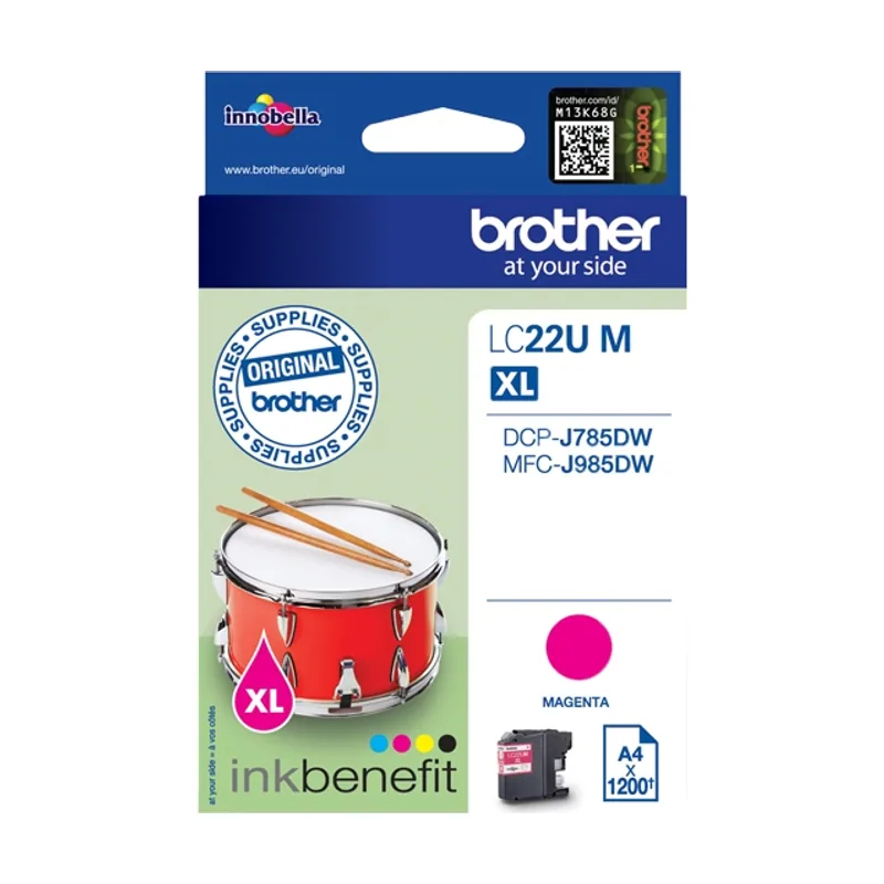 Brother LC-22UM cartucho de tinta Alto rendimiento XL Magenta