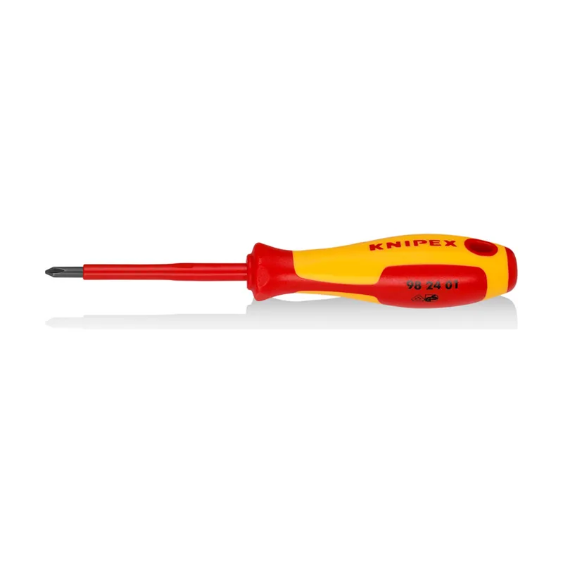 Knipex Destornillador para tornillos cruciformes Phillips mango aislante en dos componentes