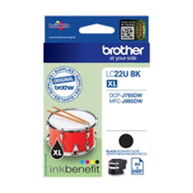 Brother LC-22UBK cartucho de tinta Alto rendimiento XL
