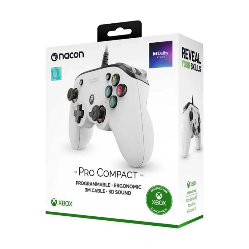 Pro Compact Controller Blanco USB Gamepad Xbox One