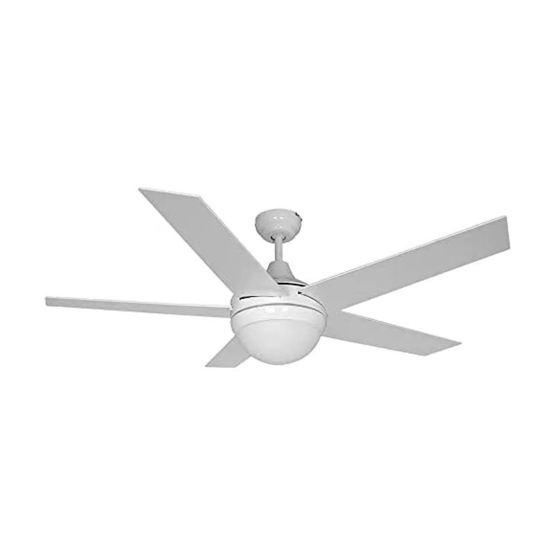 EDM Ventilador de techo modelo adriatico blanco potencia 60w aspas ø132cm con mando a distancia