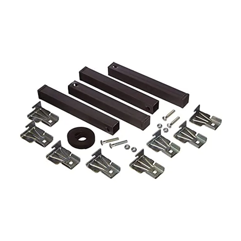 Micel Juego pata somier 250x30x40mm sin rueda negro 4 pzas