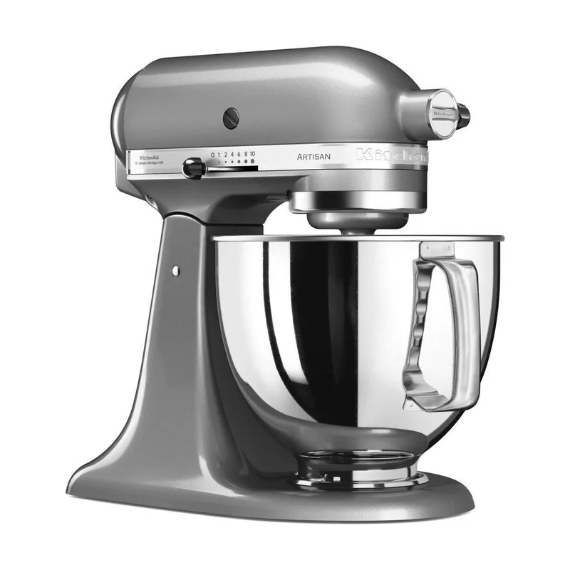 KitchenAid Artisan Robot de Cocina Amasadora 4,7L Plata moldeado