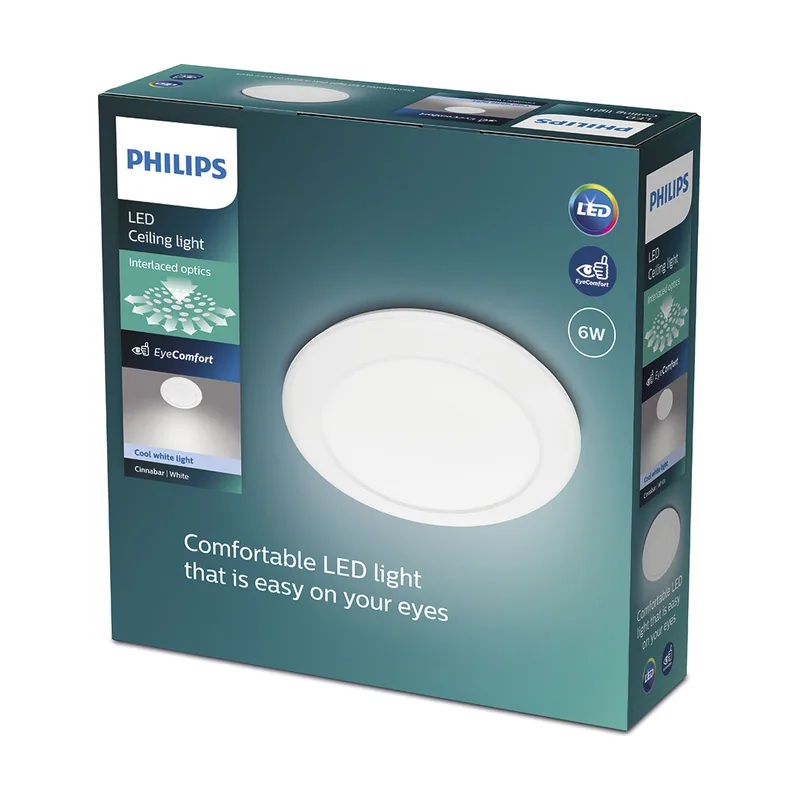 Philips MyLiving Cinnabar plafón LED