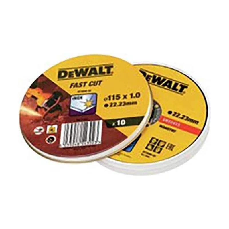 DeWalt Accesorios Juego 10 Discos de Lija Inoxidable 115 X 1 mm en Caja de Metal Art.Dt3506 dewalt