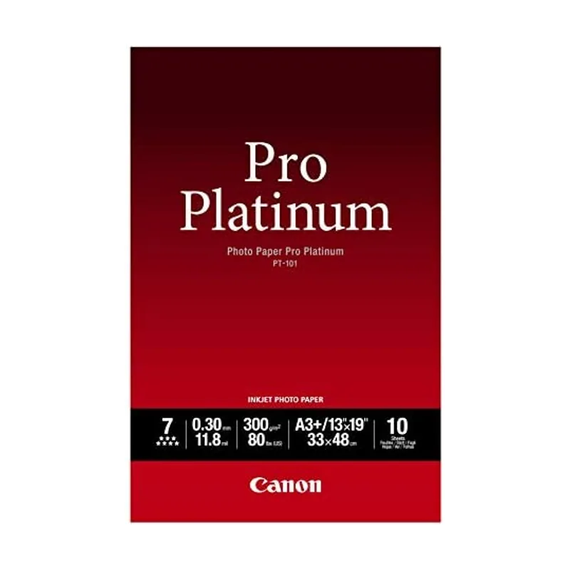 Canon Papier photo A3 PT-101 Pro platinum 300gr 10 feuilles