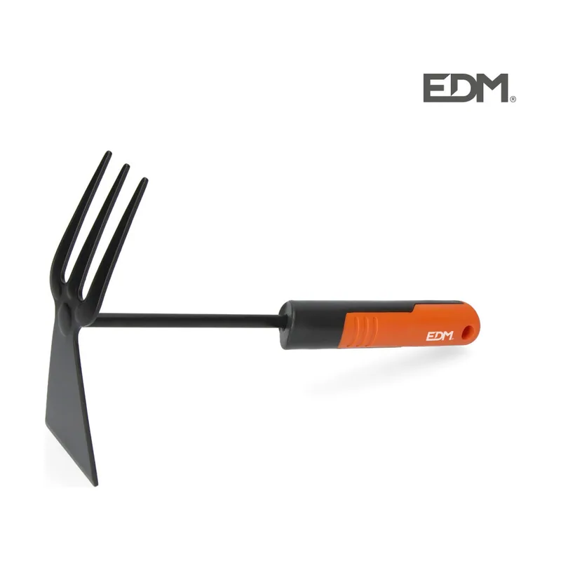 EDM Azada+rastrillo de jardineria 31cm