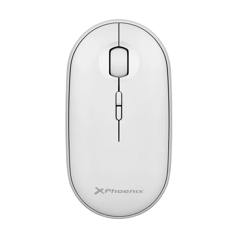 Phoenix Rebble Raton Inalambrico Bluetooth o 2.4 GHz con Receptor USB Clic Silencioso