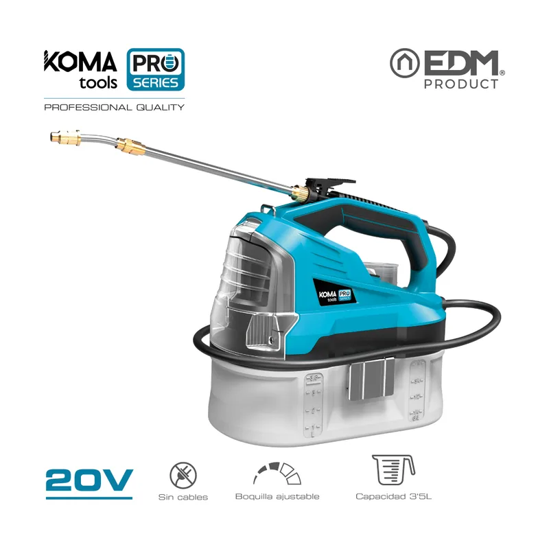 Koma tools Pulverizador 20V SIN Batería NI Cargador EDM