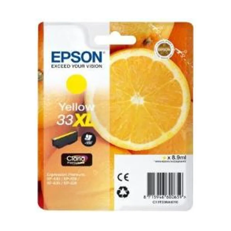 Epson Oranges Singlepack Yellow 33XL Claria Premium Ink