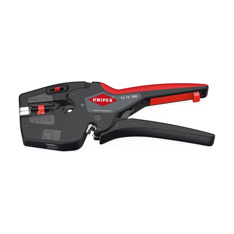 Knipex NexStrip Herramienta multifuncional para electricistas con fundas de plástico antideslizantes 190 mm 12 72 190