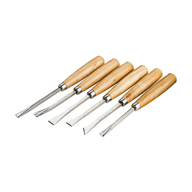 Ps trading Drel Juego de 6 Cinceles para Madera Escultóricos