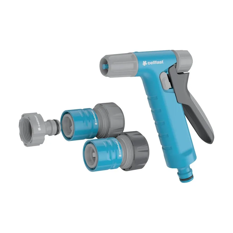 Cellfast Boquilla De Riego Set Aspersor De Césped para Césped Flores Plantas Conexión Rápida Conexión Hydron cellPRO 3/4"