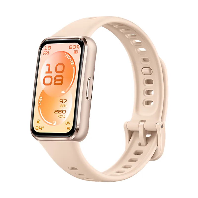Huawei Band 11 Beige Fluoroelastómero Caja de Aleación de Aluminio