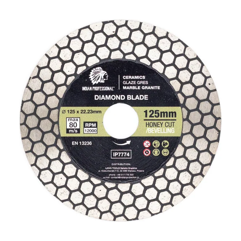 Indian professional Tarcza diamentowa 125mm x 1,5mm x 22,2mm honey cut