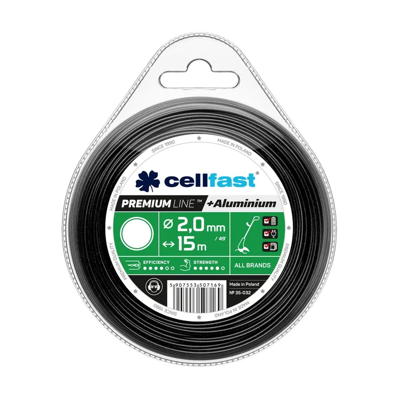 Cellfast Hilo Para Desbrozadoras Hilo Desbrozadora Premium Círculo 2,0 mm 15 m