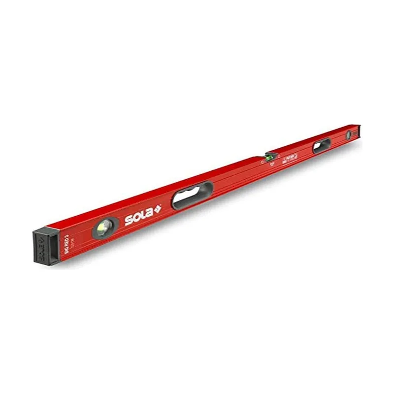 Sola BIGRED3150-Nivel de burbuja de aluminio BIG RED 3 150 cm