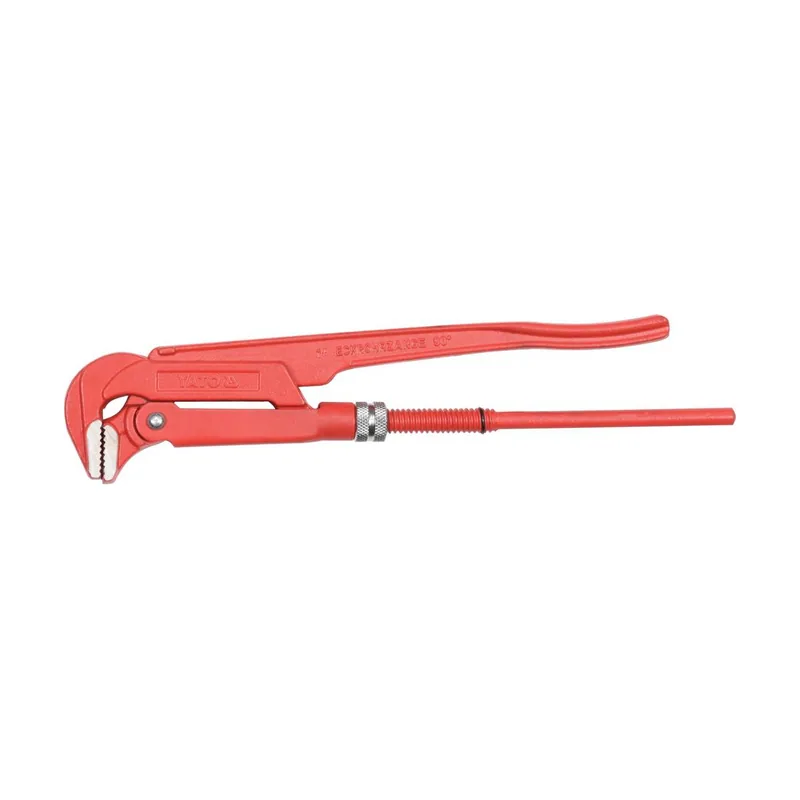 Yato YT-2210 llave de tubo Rojo 2,5 cm Llave para tubos modelo ligero con tenazas de 90° Acero cromo vanadio