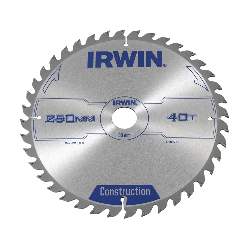 Irwin Disco sierra circular 250mm/40t mesa+inglete