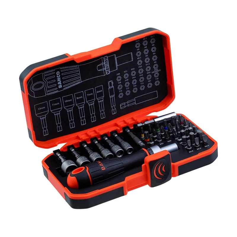 Bahco Juego de puntas de 1/4" "heavy duty" para adaptadores y tornillos