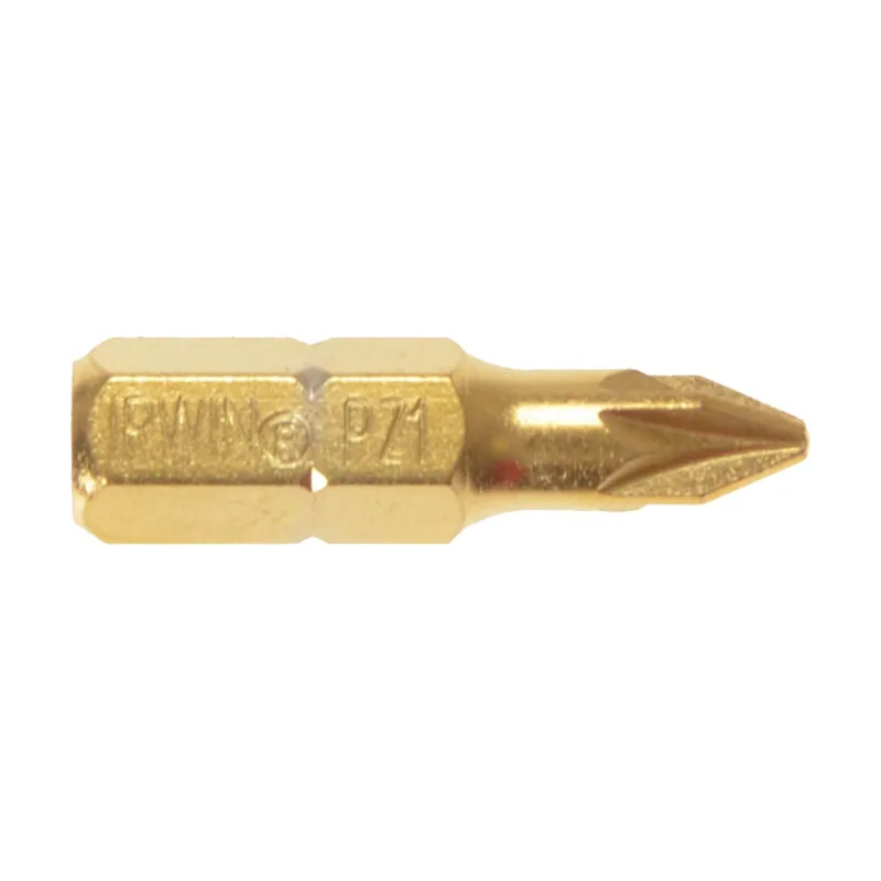 Irwin 2 Puntas Destornillador Titanio Pozidriv2 1/4"