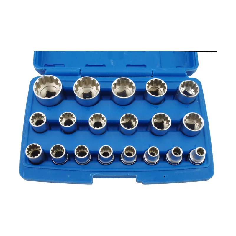 Satra Gearlock Juego de llaves de vaso 19 piezas