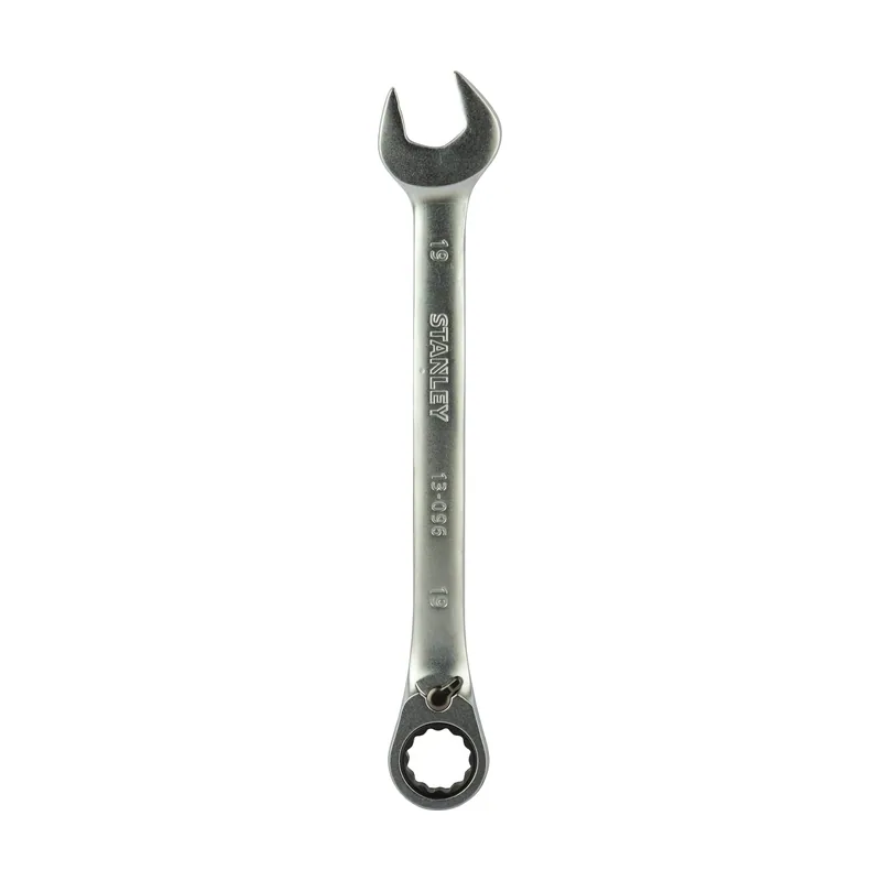 Stanley klucz plasko-oczkowy z grzechotka 19mm