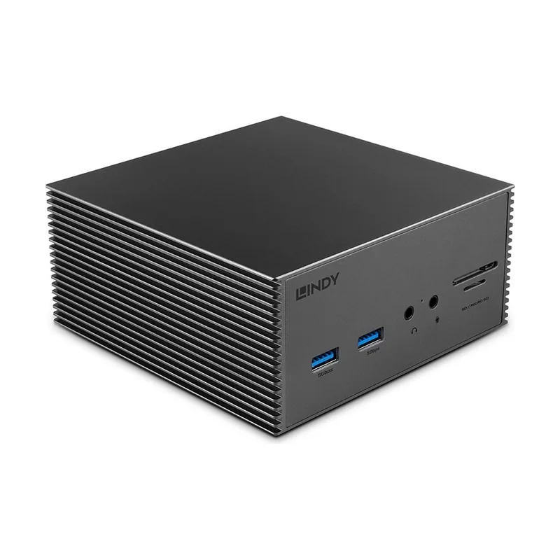 Lindy 43378 base para portátil y replicador de puertos Alámbrico USB 3.2 Gen 2 3.1 Gen 2 Type-C