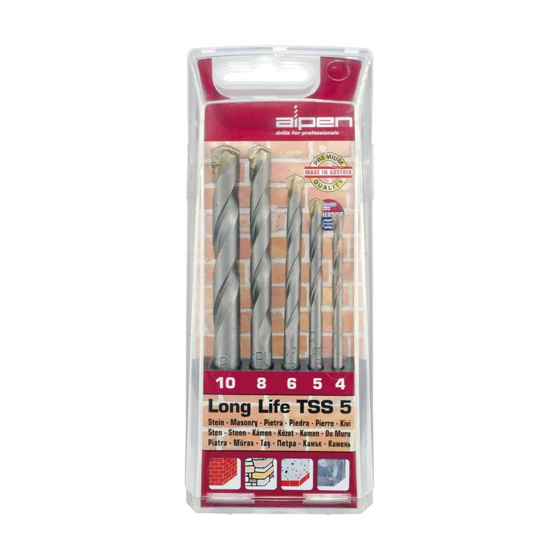 Alpen 9084025 Estuche Brocas Widia Long Life 5 Piezas