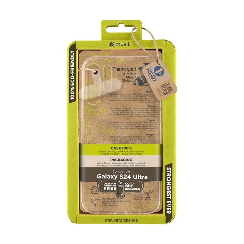 Muvit for Change Funda recycletek Compatible con Samsung Galaxy S24 Ultra