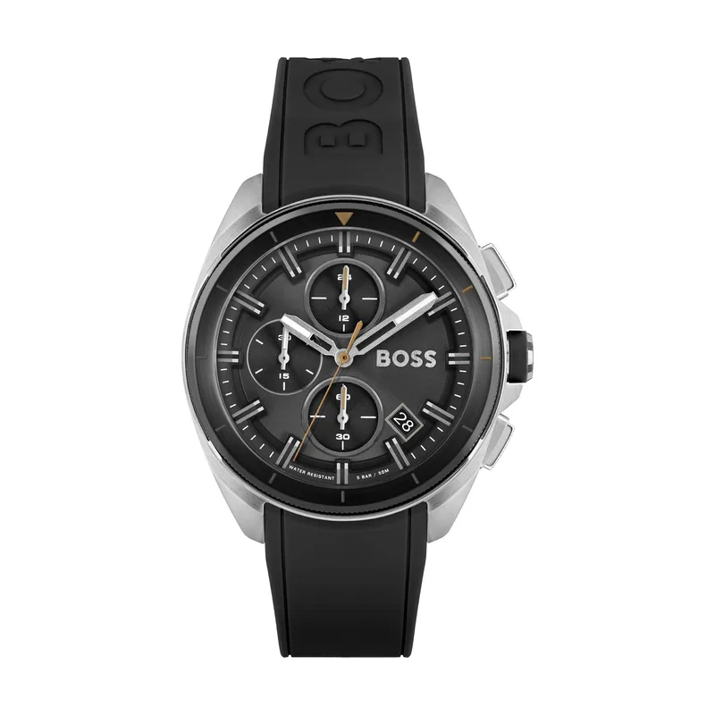 Hugo Boss BOSS Reloj Cronógrafo de Cuarzo para hombre con Correa en silicona