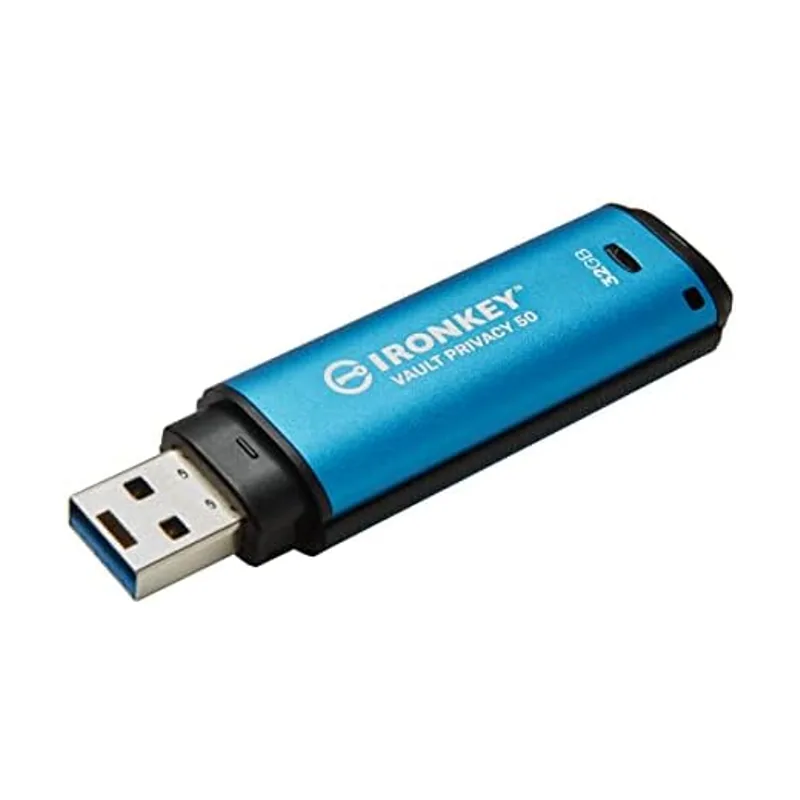 Kingston IronKey Vault Privacy 50 USB con certificación FIPS 197 y cifrado XTS-AES de 256 bits para la protección de datos