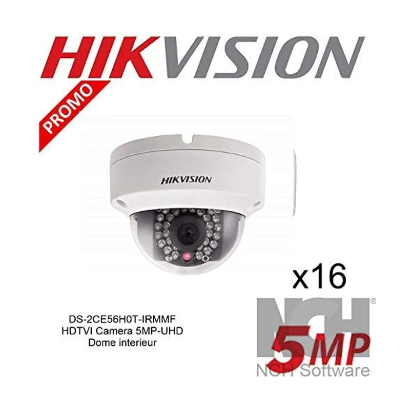 Hikvision Cámara de Seguridad Value Dome 5MP 2.8mm Exterior IP67