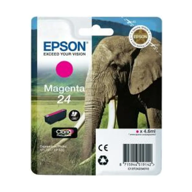 Epson Elephant Cartucho 24 magenta etiqueta RF