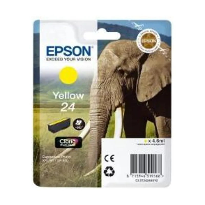 Epson Elephant Cartucho 24 amarillo etiqueta RF
