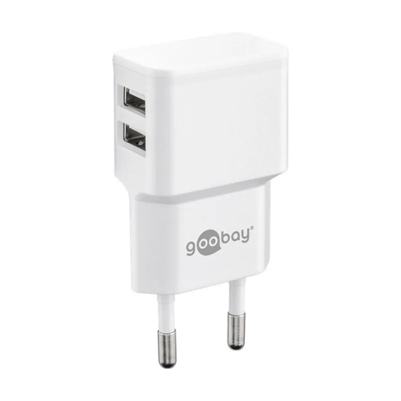 GooBay 44952 Alimentación USB/adaptador de 2 puertos para toma de corriente