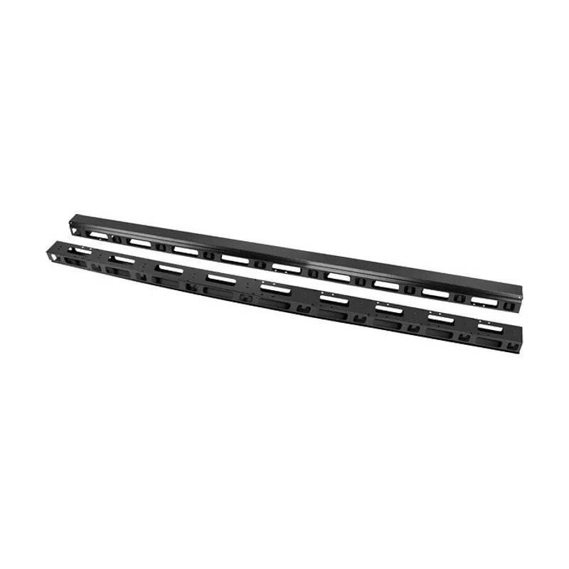 Lanberg Panel Organizador DE Cables Vertical Rack 19" 47U Suelo Negro 2 Piezas