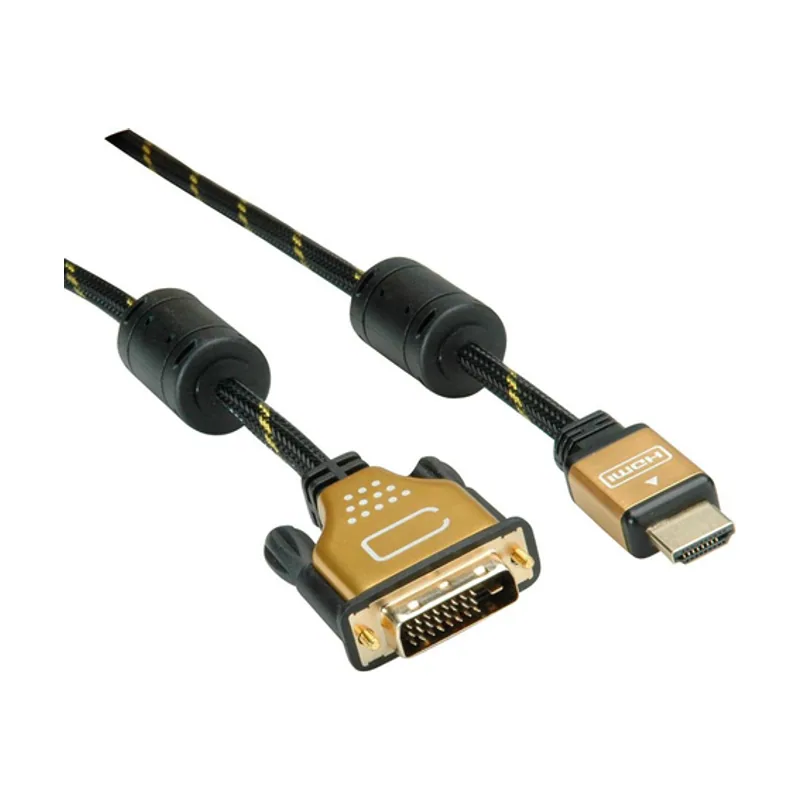 Roline GOLD Cable de monitor DVI-HDMI